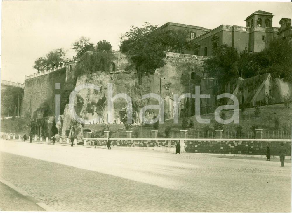 Fotografia d epoca originale 1940 ROMA Colle del CAMPIDOGLIO dopo demolizione edifici Fotografia 1