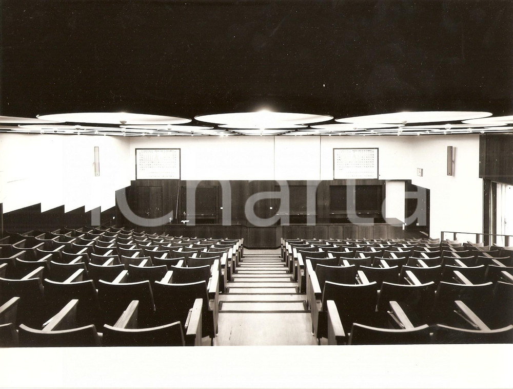 Fotografia d epoca originale 1950 ca Università di PAVIA Aula di chimica FOTO ARTISTICA Guglielmo CHIOLINI 3 1