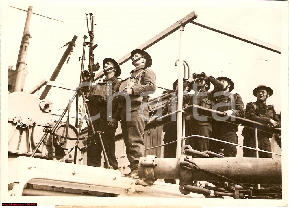 Fotografia d epoca originale 1940 WW2 NORVEGIA  BEF British Expeditionary Force con mitragliatore BREN Foto 1