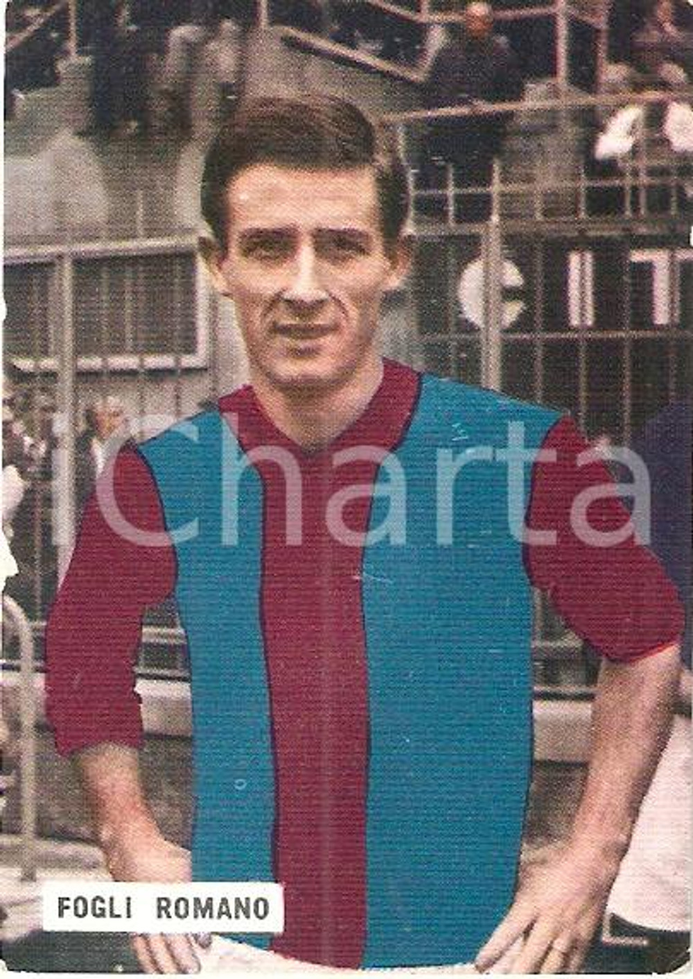Oggetto da collezione cartaceo EDIZIONI FOTO CALCIO  CALCIATORI 19651966 Figurina Romano FOGLI 17 BOLOGNA 1