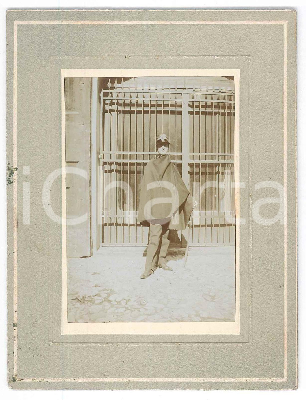 Fotografia d epoca originale 1915 ca WW1 ITALIA  REGIO ESERCITO  Giovane ufficiale  Foto 10x13 cm 1