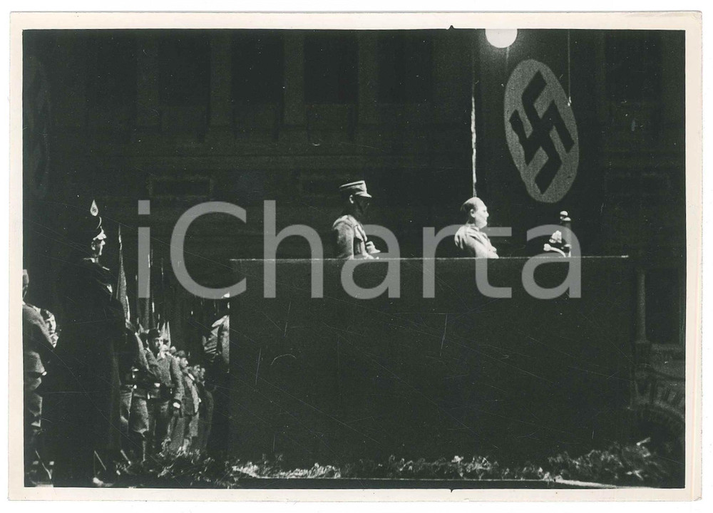 Fotografia d epoca originale 1938 ANSCHLUSS  WIEN  Speech of Hermann GÖRING Photo 18x13 cm 1