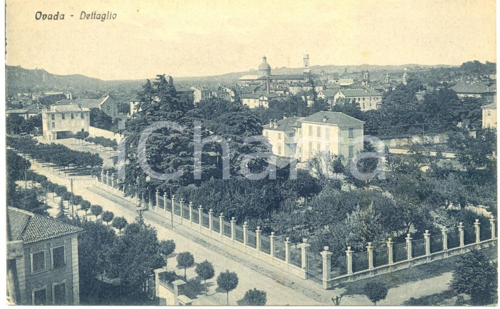 Cartolina originale da collezione 1935 ca OVADA AL Scorcio panoramico del paese Cartolina FP NV 1