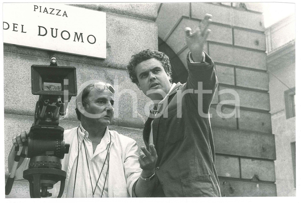 Fotografia d epoca originale 1984 CINEMA MILANO Marco Tullio GIORDANA sul set di Notti e nebbie  Foto 1 1