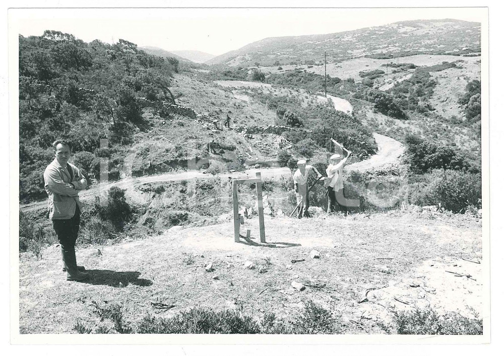 Fotografia d epoca originale 1962 SARDEGNA GALLURA Area fiume e diga del LISCIA  Cantiere Foto 7 1