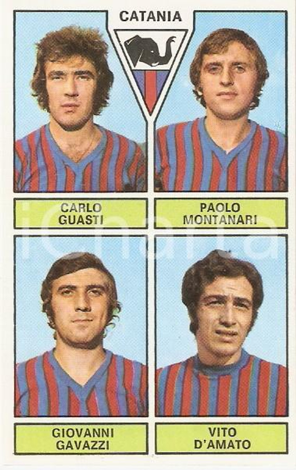Oggetto da collezione cartaceo PANINI  CALCIATORI 1971 1972 Figurina CATANIA Guasti Montanari Gavazzi D Amato 1