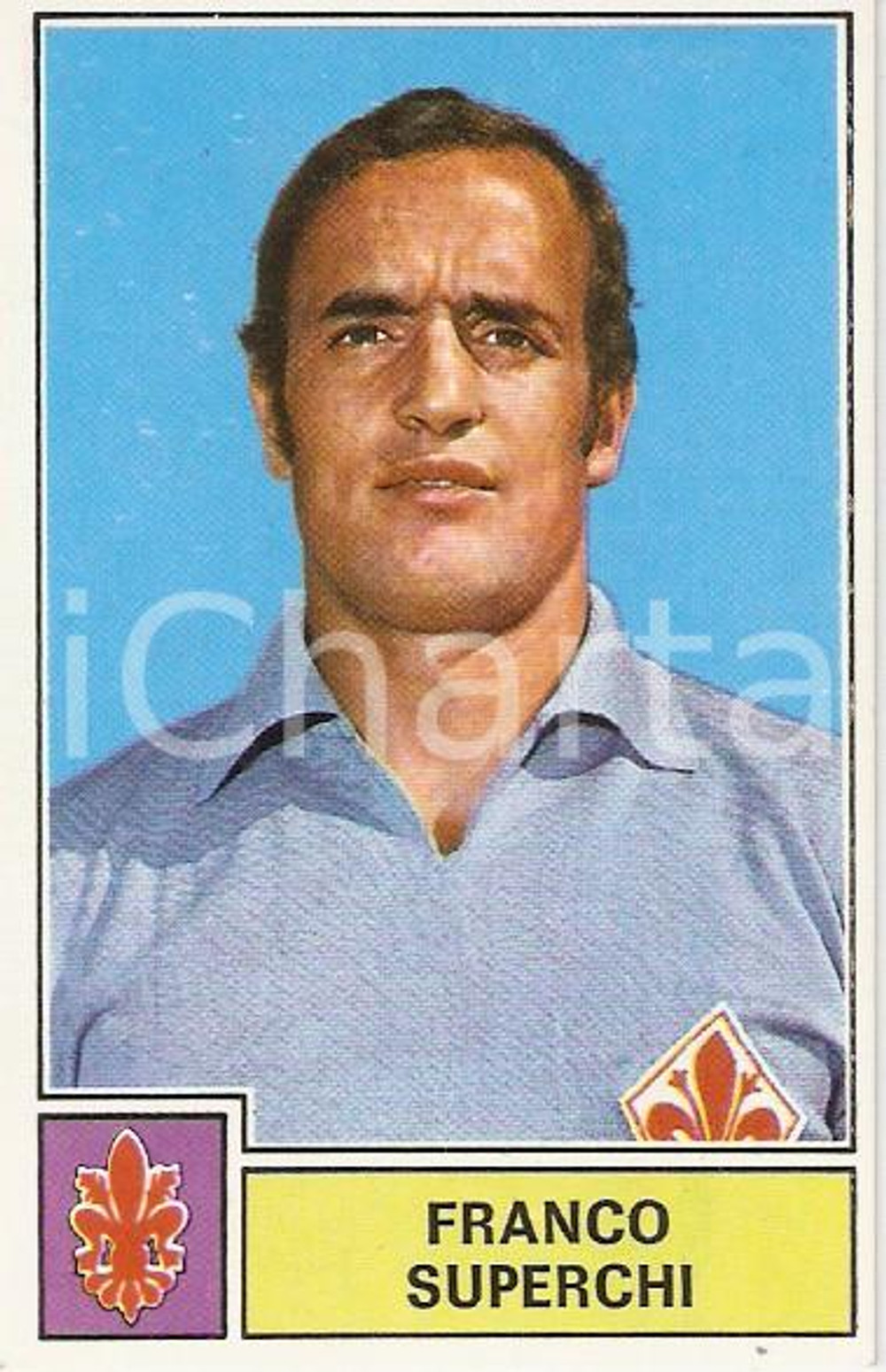 Oggetto da collezione cartaceo PANINI CALCIATORI 1971 - 1972 Figurina Franco SUPERCHI Serie A FIORENTINA 1
