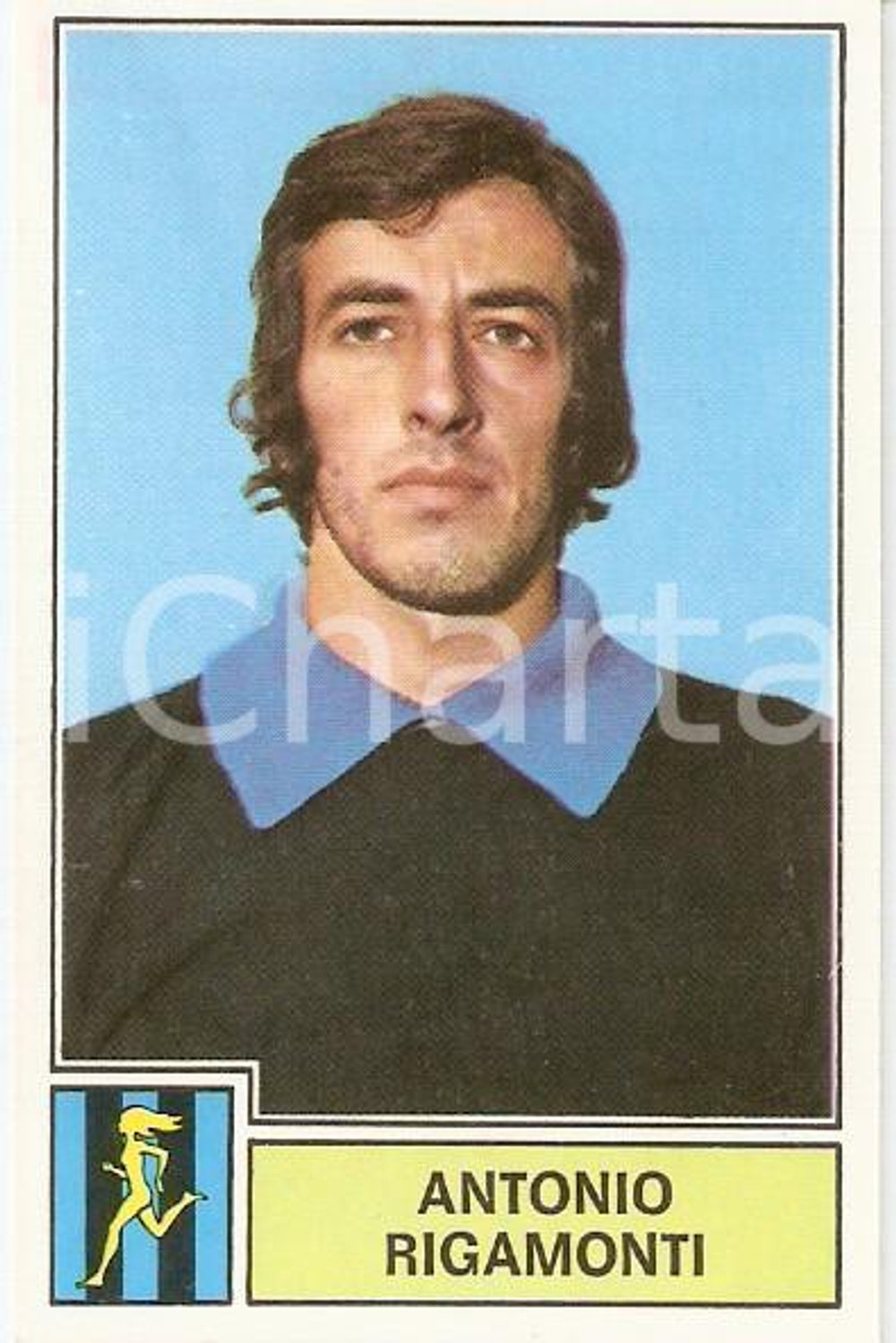 Oggetto da collezione cartaceo PANINI CALCIATORI 1971  1972 Figurina Antonio RIGAMONTI Serie A ATALANTA 2 1