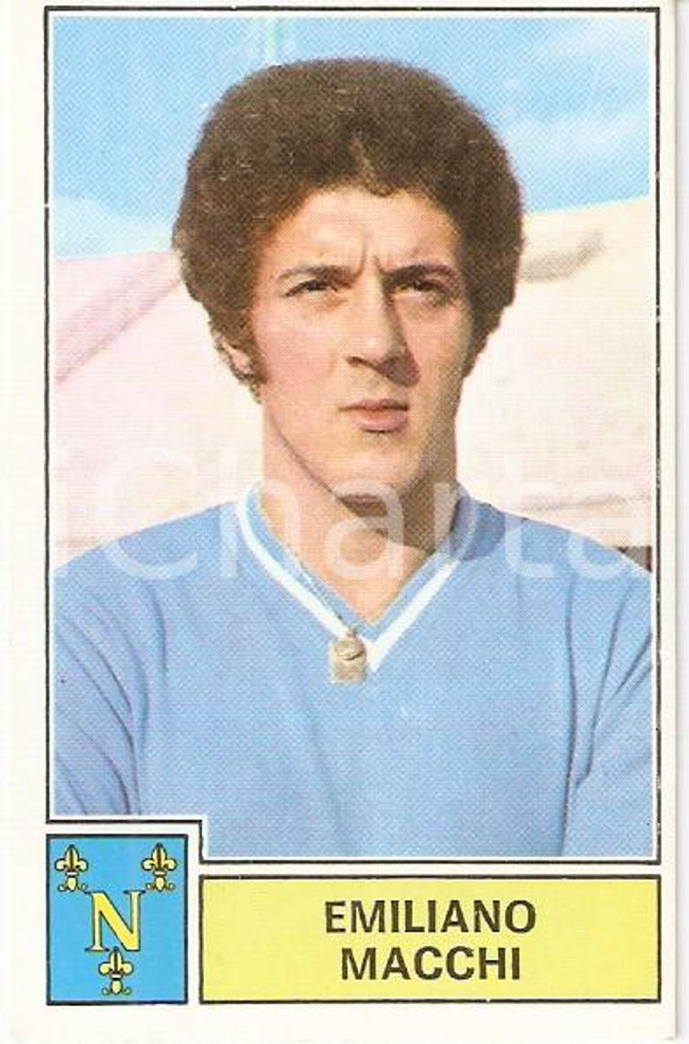 Oggetto da collezione cartaceo PANINI CALCIATORI 1971  1972 Figurina Emiliano MACCHI Serie A NAPOLI 2 1