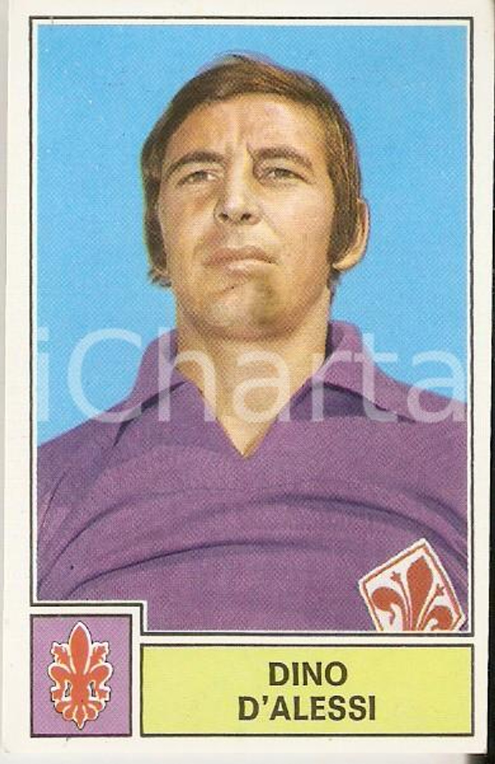 PANINI CALCIATORI 1971 - 1972 Figurina Dino D'ALESSI Serie A FIORENTINA 3 Figurina originale d'epoca. CONDIZIONI: buone   originale e autentica 1