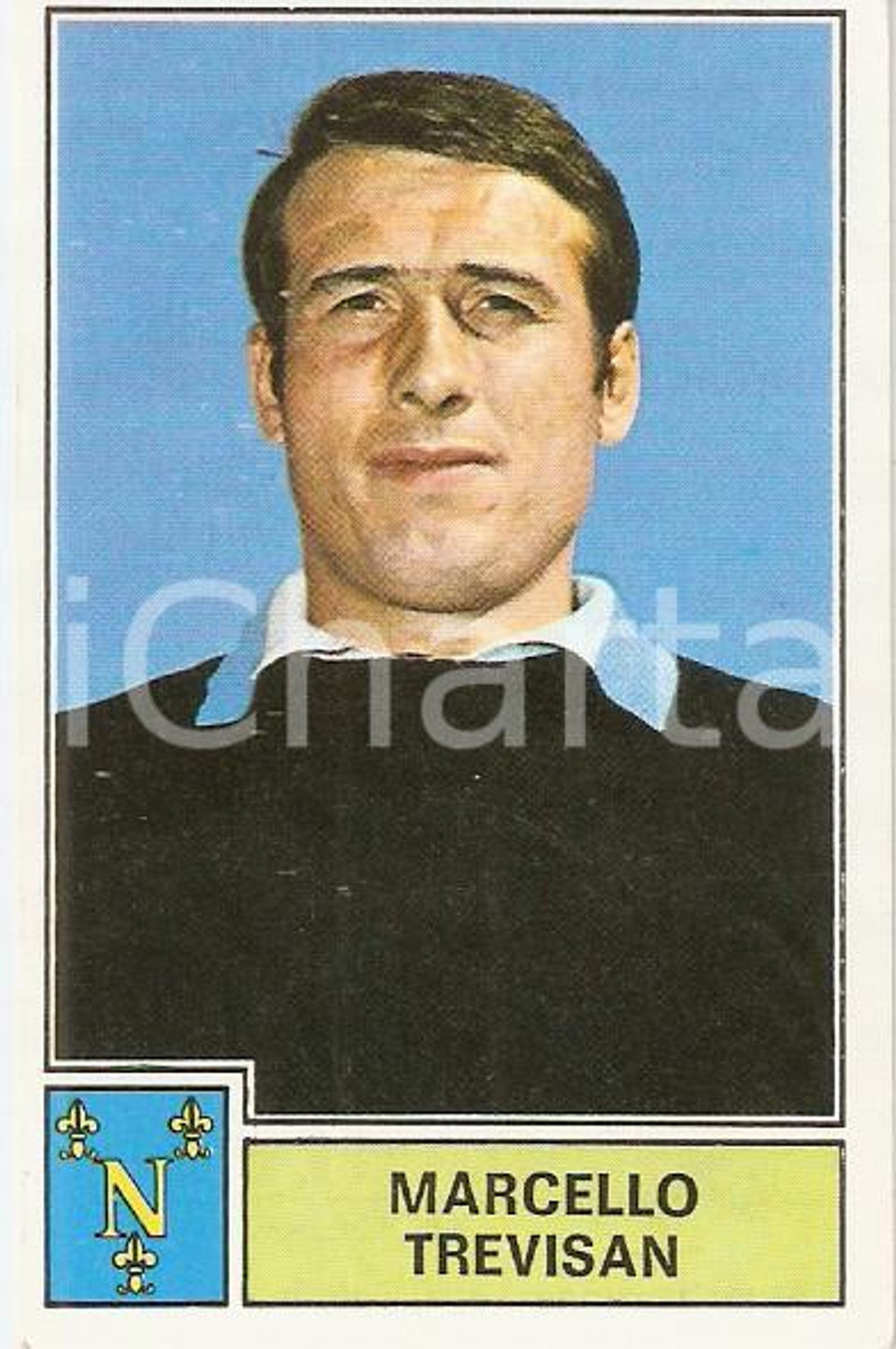 Oggetto da collezione cartaceo PANINI CALCIATORI 1971 - 1972 Figurina Marcello TREVISAN Serie A NAPOLI 4 1