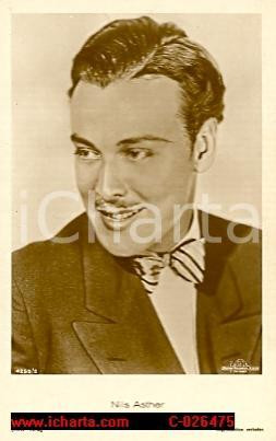 Cartolina originale da collezione 1930 NILS ASHTER Cartolina METRO GOLDWYN MAYER FP NV 1