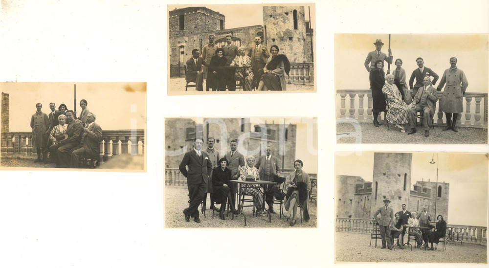 Fotografia d epoca originale 1930 ANDRATE TO Famiglie GALLOTTI e MASSA al belvedere Lotto 5 foto 11x8 cm 1