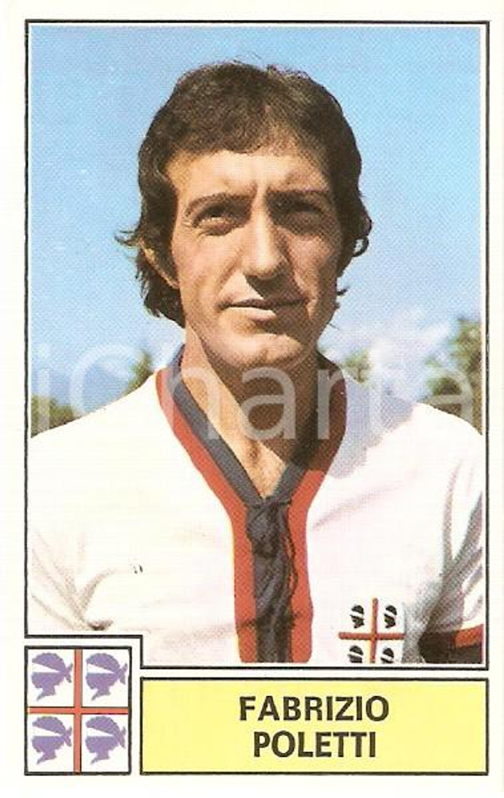 Oggetto da collezione cartaceo PANINI  CALCIATORI 1971  1972 Figurina Fabrizio POLETTI Serie A CAGLIARI 1