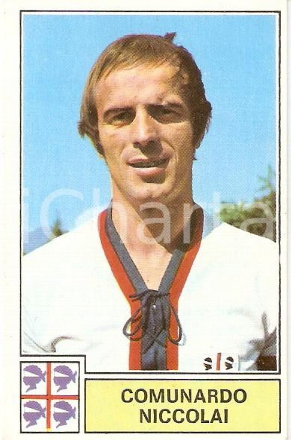 Oggetto da collezione cartaceo PANINI CALCIATORI 1971  1972 Figurina Comunardo NICCOLAI Serie A CAGLIARI 2 1