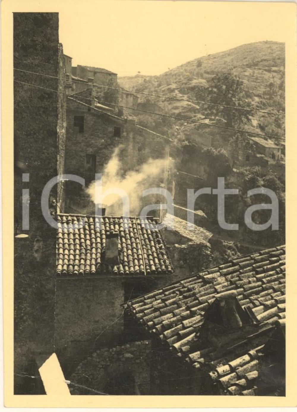 Fotografia d epoca originale 1960 ca ANTICOLI CORRADO RM Scorcio panoramico Foto 8x12 cm 1 1