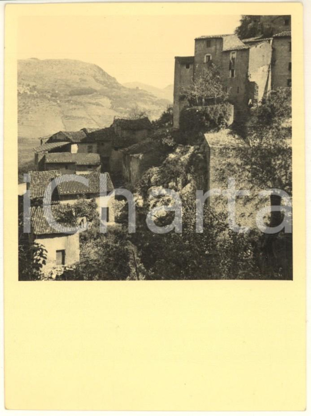 Fotografia d epoca originale 1960 ca ANTICOLI CORRADO RM Scorcio panoramico Foto 8x12 cm 3 1