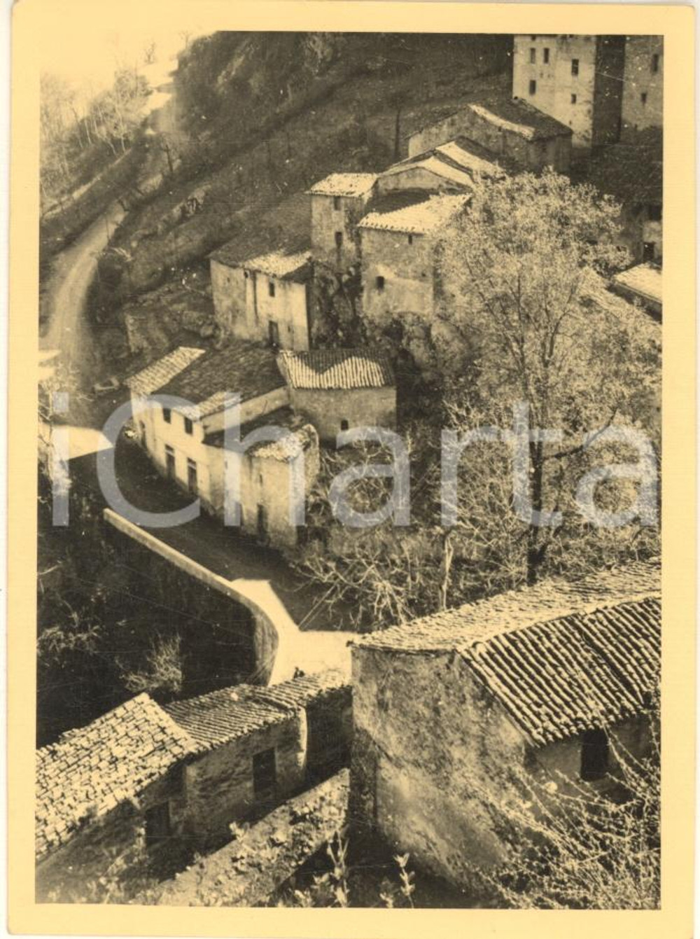 Fotografia d epoca originale 1960 ca ANTICOLI CORRADO RM Scorcio panoramico Foto 8x12 cm 5 1