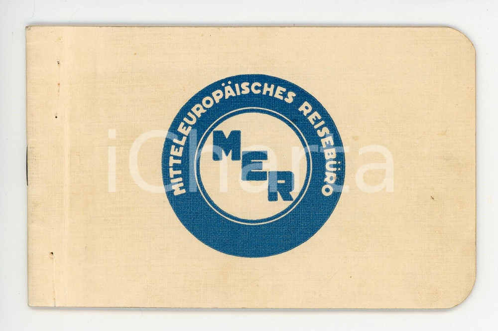 Materiale pubblicitario d’epoca 1960 ca MER Mitteleuropaisches reiseburo  Brochure 13x8 cm 1