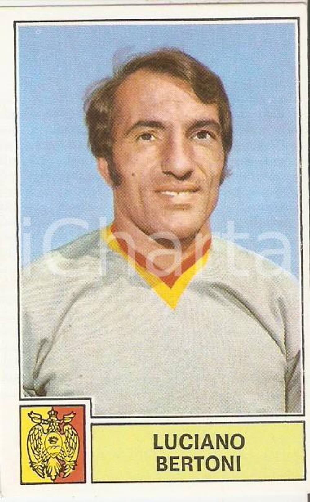 Oggetto da collezione cartaceo PANINI CALCIATORI 1971  1972 Figurina Luciano BERTONI Serie A CATANZARO 4 1