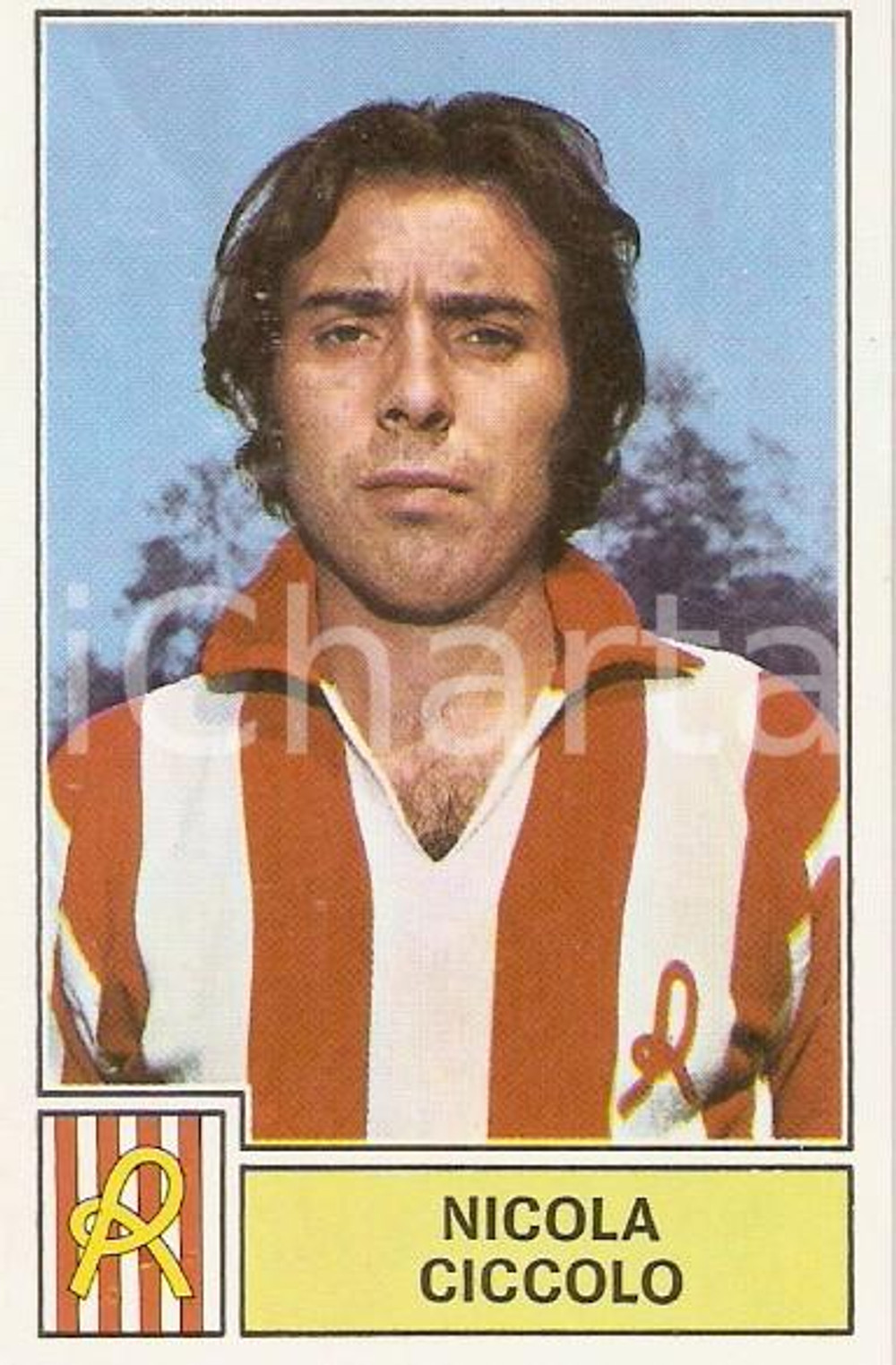 Oggetto da collezione cartaceo PANINI CALCIATORI 1971 1972 Figurina Nicola CICCOLO Serie A LANEROSSI VICENZA 1 1
