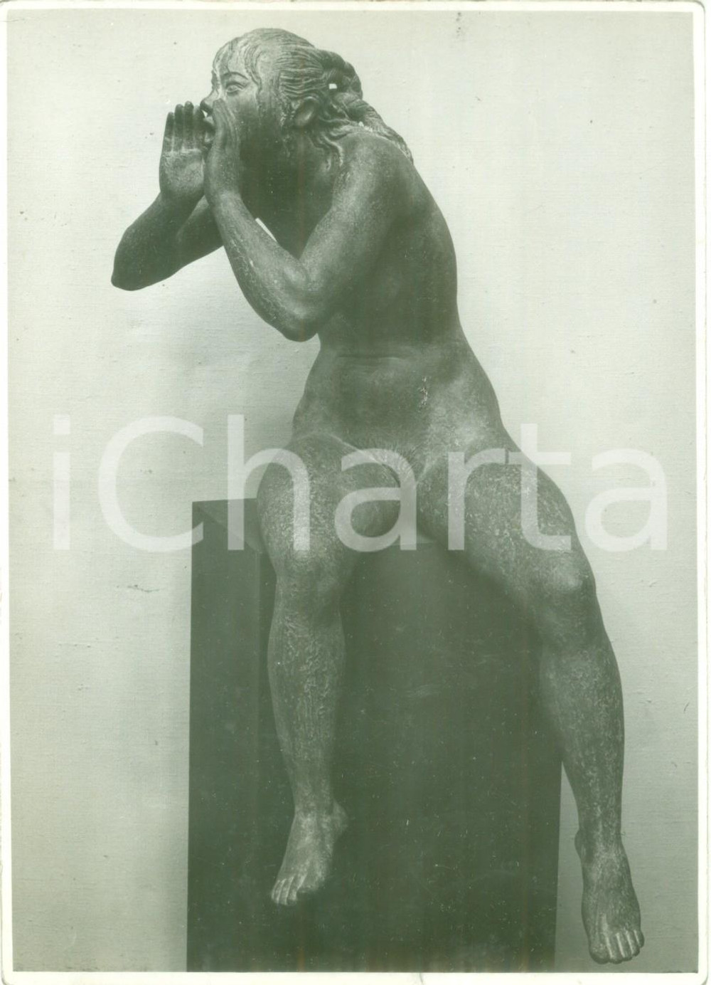 Fotografia d epoca originale 1936 MOSTRE D ARTE Marcello MASCHERINI Estate Fotografia coeva della scultura 1