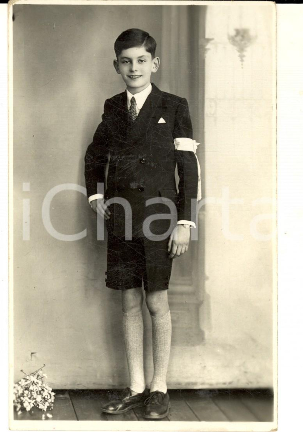 Fotografia d epoca originale 1938 MILANO Bambino alla Prima Comunione Foto BRAMBATI PORTA GENOVA 2 1