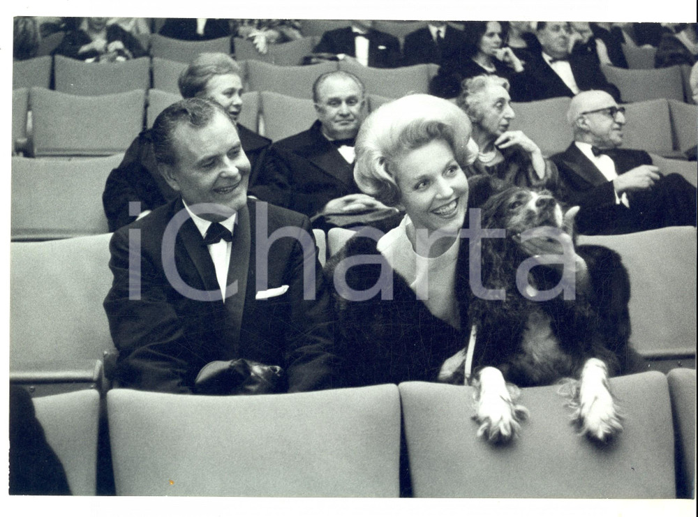 Fotografia d epoca originale 1955 ca PARIS Sergej VINOGRADOV  ambasciatore URSS in platea Foto 1 1