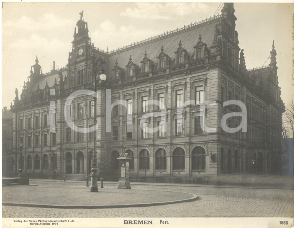 Fotografia d epoca originale 1904 ARCHITECTURE BREMEN GERMANY Post Office Building Foto n° 1865 4 1