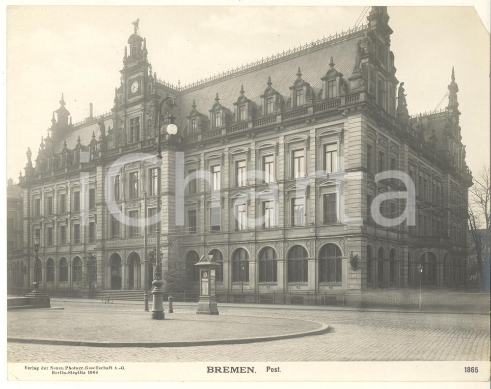 Fotografia d epoca originale 1904 ARCHITECTURE BREMEN GERMANY Post Office Building Foto n° 1865 5 1