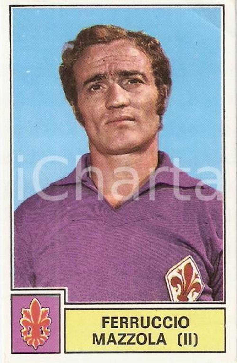 Oggetto da collezione cartaceo PANINI CALCIATORI 1971  1972 Figurina Ferruccio MAZZOLA Serie A FIORENTINA 3 1
