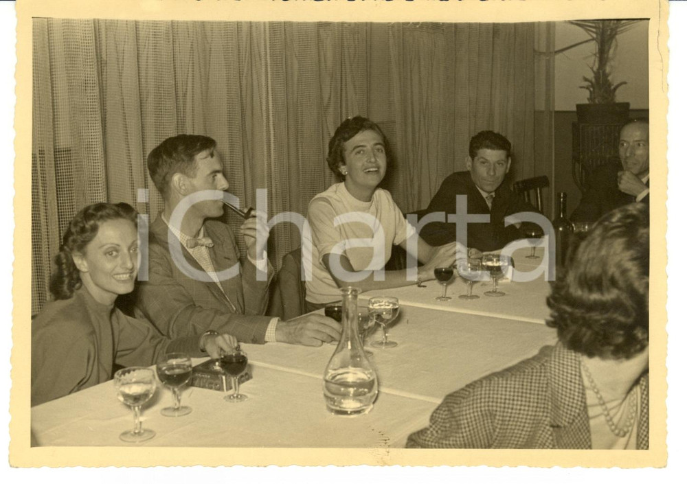 Fotografia d epoca originale 1953 MILANO Pranzo SELEZIONE Maria VISCONTI DI MODRONE Foto 1
