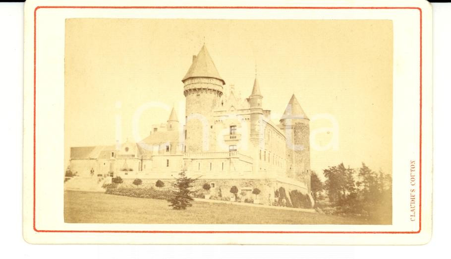 Fotografia d epoca originale 1890 VICHY F Vue du Chateau de BUSSET Photo Claudius COUTON 1