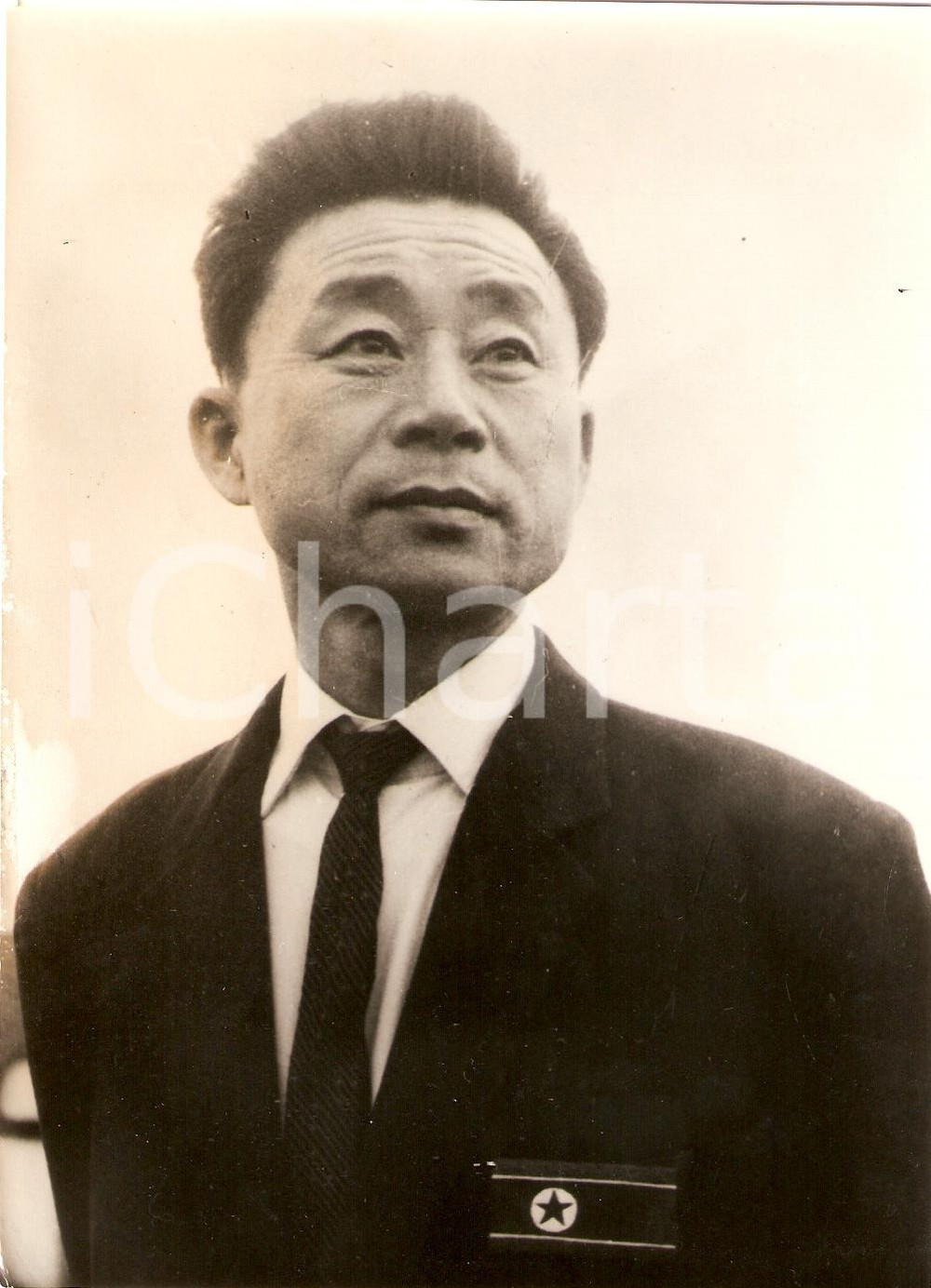 Fotografia d epoca originale 1968 COREA DEL NORD Nazionale calcio Ritratto Kim KWANG SUB dirigente FOTO 4 1