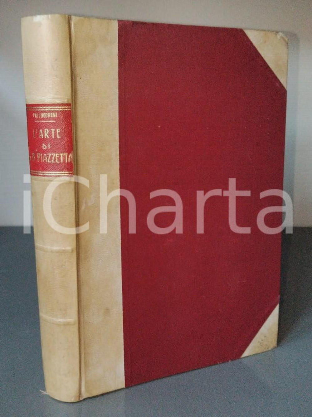1934 Rodolfo PALLUCCHINI L'arte di Giovanni Battista Piazzetta - Ed. MAYLENDER Pubblicazione con copertina rigida in mezza pelle.Con prefazione di Giuseppe FioccoEDITORE: Giuseppe Maylender Editore - Bologna PAGINE: 127 + 119 disegniCONDIZIONI:FAIR/discreto Segni d'uso in copertina, bruniture e aloni alle pagineFORMATO: 17x25 cm originale e autentica 1