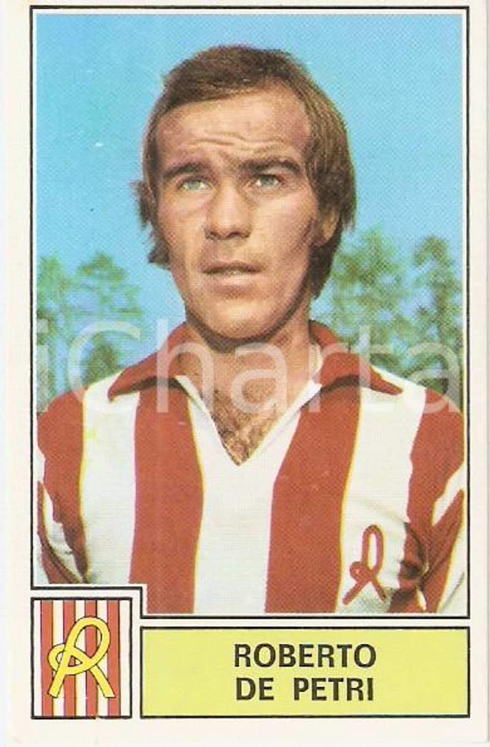 Oggetto da collezione cartaceo PANINI CALCIATORI 1971  1972 Figurina Roberto DE PETRI  LANEROSSI VICENZA 1 1