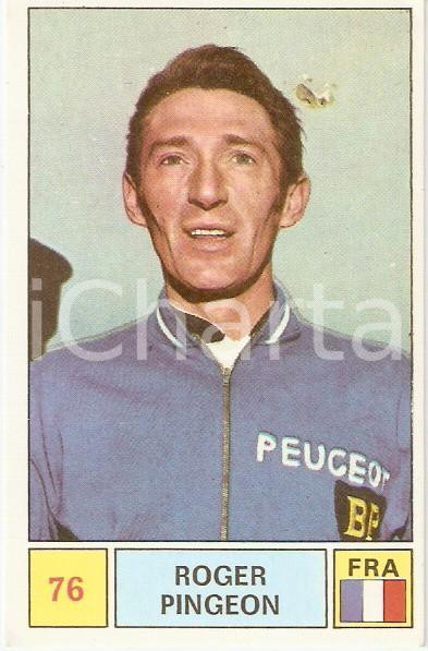 Oggetto da collezione cartaceo PANINI SPRINT 1971 Figurina valida Roger PINGEON n 76 Ciclismo Sponsor PEUGEOT 1 1
