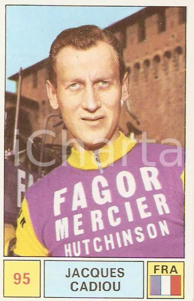 Oggetto da collezione cartaceo PANINI  SPRINT 1971 Figurina valida Jacques CADIOU n°95 Ciclismo FAGOR MERCIER 1