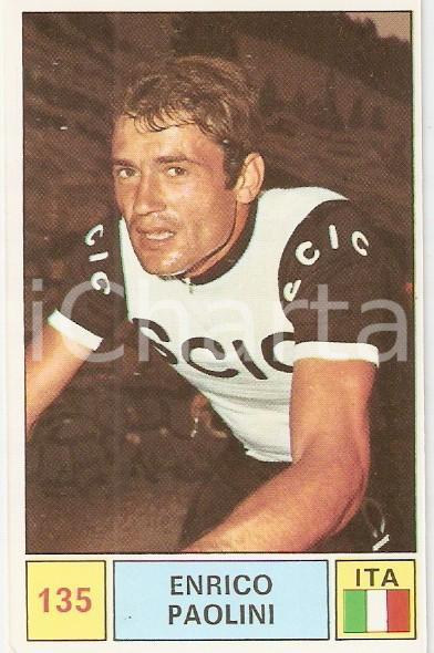 Oggetto da collezione cartaceo PANINI  SPRINT 1971 Figurina Enrico PAOLINI n°135 Ciclismo Sponsor SCIC 1