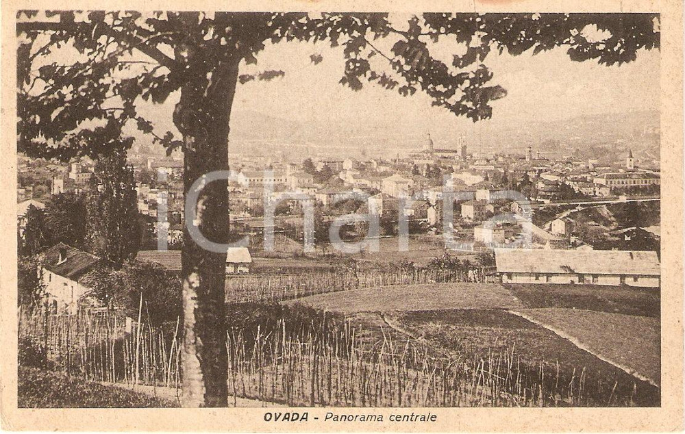 Cartolina originale da collezione 1942 OVADA AL Scorcio panoramico della città Cartolina FP NV 1