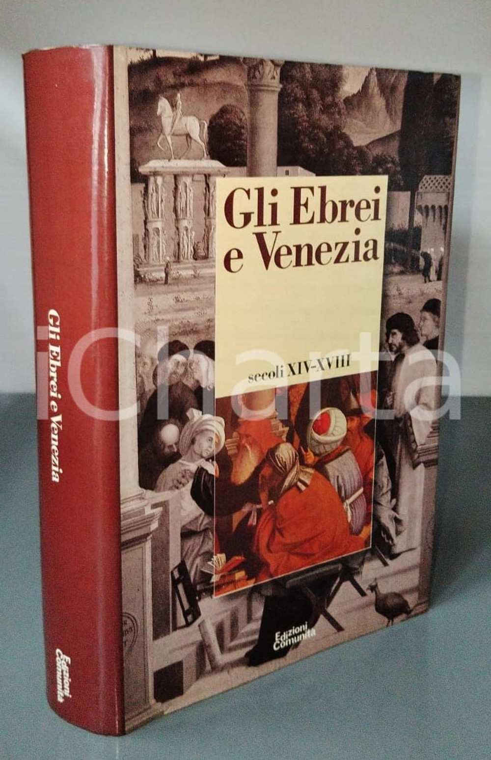 1987 Gaetano COZZI Gli ebrei e Venezia - Atti del Convegno FONDAZIONE CINI Pubblicazione con copertina rigida e sovraccoperta. Atti del convegno internazionale organizzato dall'Istituto di storia della società e dallo stato veneziano della Fondazione Giorgio Cini. TITOLO COMPLETO: Gli ebrei a Venezia  - Secoli XIV-XVIIIEDITORE: Edizioni comunità PAGINE: 910CONDIZIONI:FAIR/discreto Bruniture al dorso delle pagineFORMATO: 16x24 cm originale e autentica 1