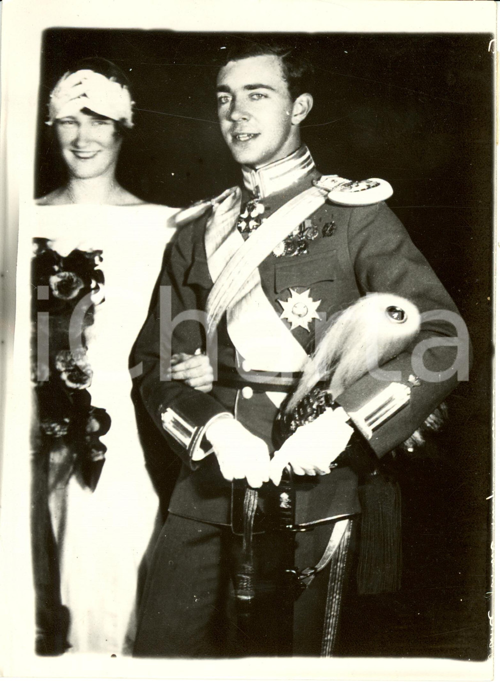 Fotografia d epoca originale 1926 STOCCOLMA Principe Gustavo Adolfo di SVEZIA matrimonio Principessa ASTRID 1 1