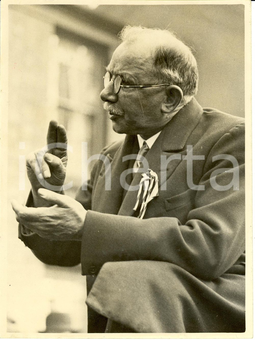 Fotografia d epoca originale 1936 LONDON James Henry THOMAS testifies at Budget Leakage Investigation Photo 1