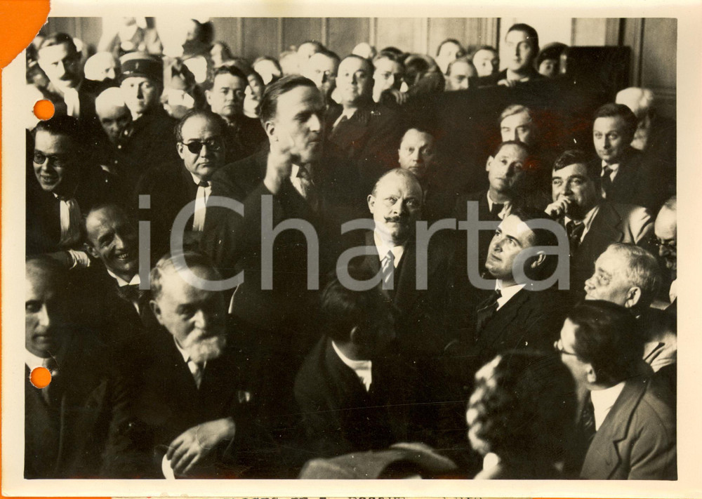 Fotografia d epoca originale 1937 PARIS Joseph POZZO DI BORGO déposition affaire LA CAGOULE Photo 1