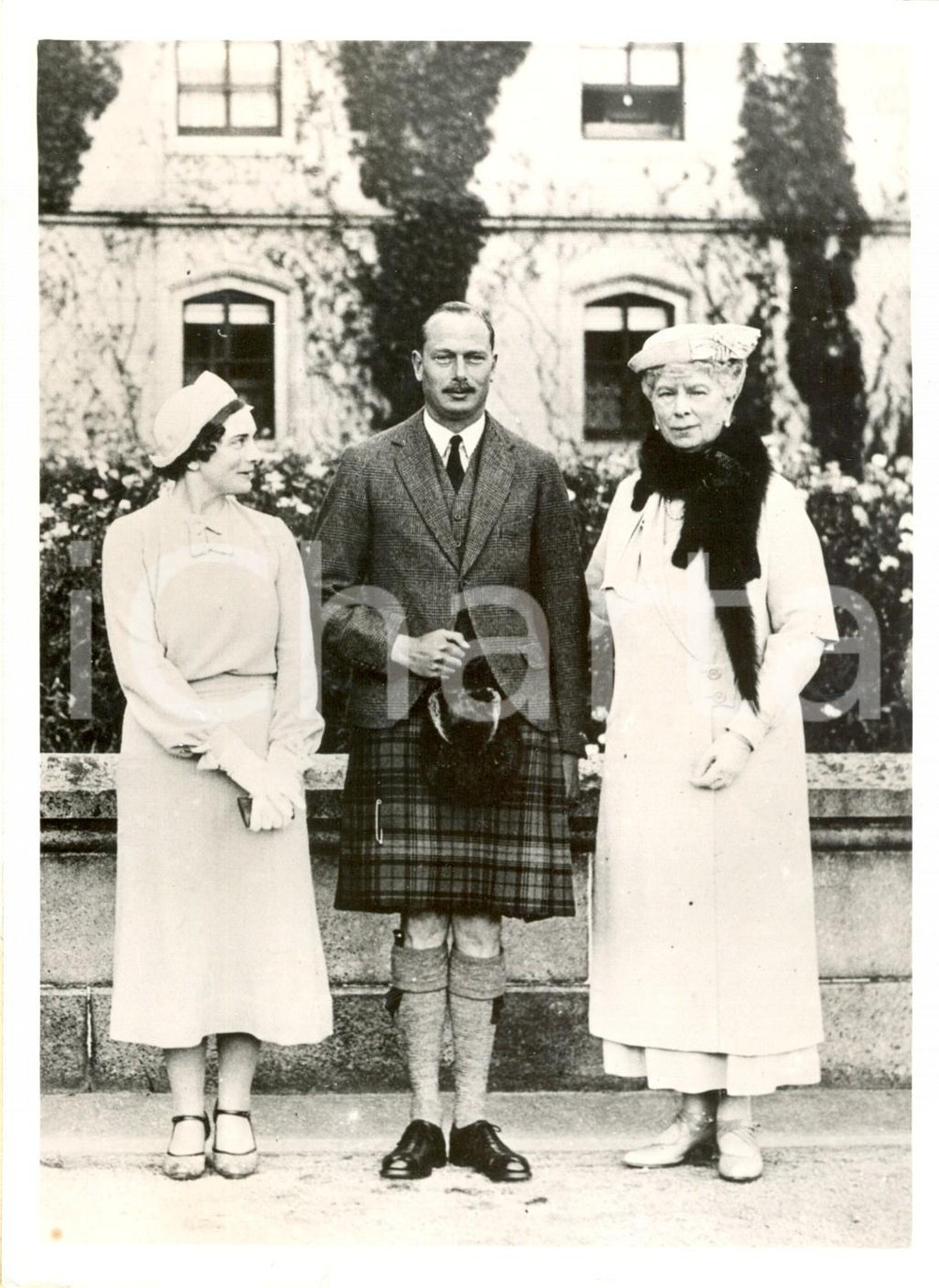 Fotografia d epoca originale 1935 LONDON Duca di GLOUCESTER Lady Alice SCOTT Regina Mary di TECK Foto 1