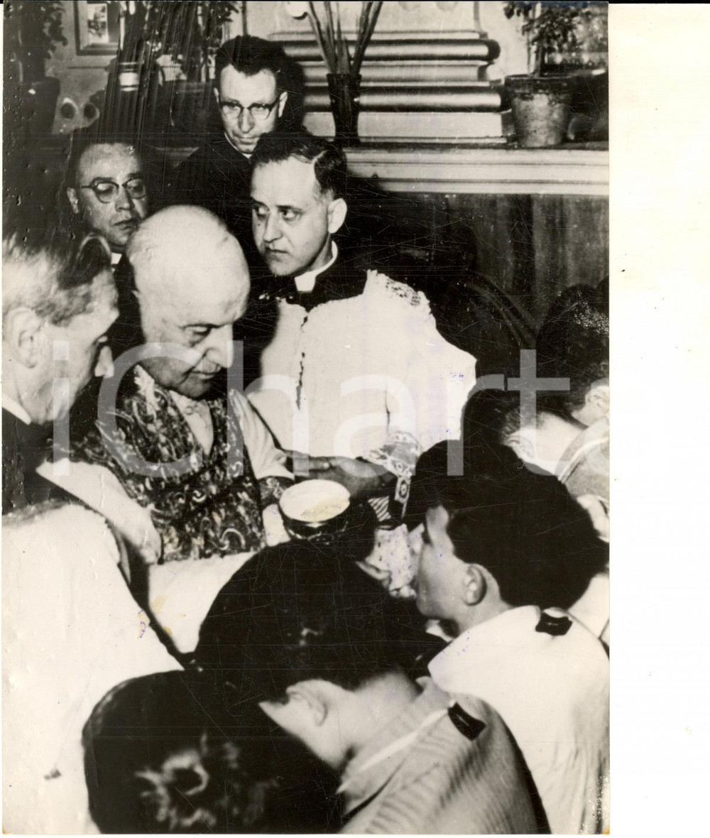 Fotografia d epoca originale 1959 ROMA PIA OPERA PONTE ROTTO Papa Giovanni XXIII  Prima Comunione Foto 1