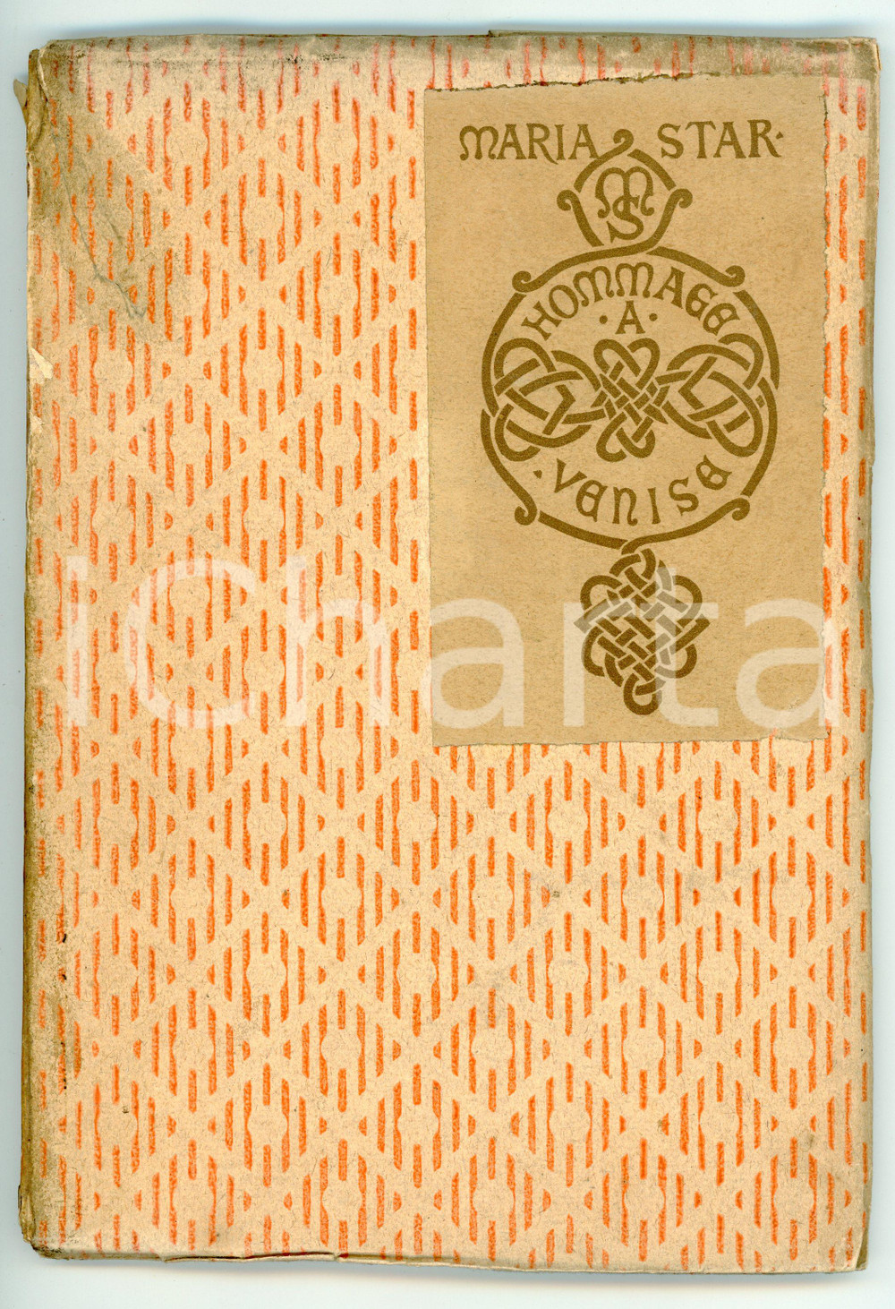 1913 Maria STAR / Ernesta STERN Hommage à Venise - Ist. Veneto Arti Grafiche Pubblicazione d'epoca. EDITORE: Istituto Veneto di Arti Grafiche - Venezia PAGINE: 70CONDIZIONI:POOR/danneggiato Strappo e bruniture in copertinaFORMATO: 17x24 cm originale e autentica 1