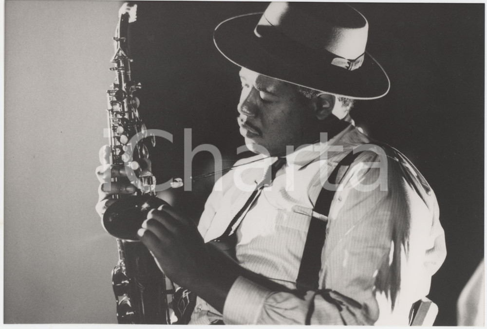 Materiale cinematografico d’epoca 1988 CINEMA Bird Regia Clint EASTWOOD  Forest WHITAKER con sassofono Foto 1