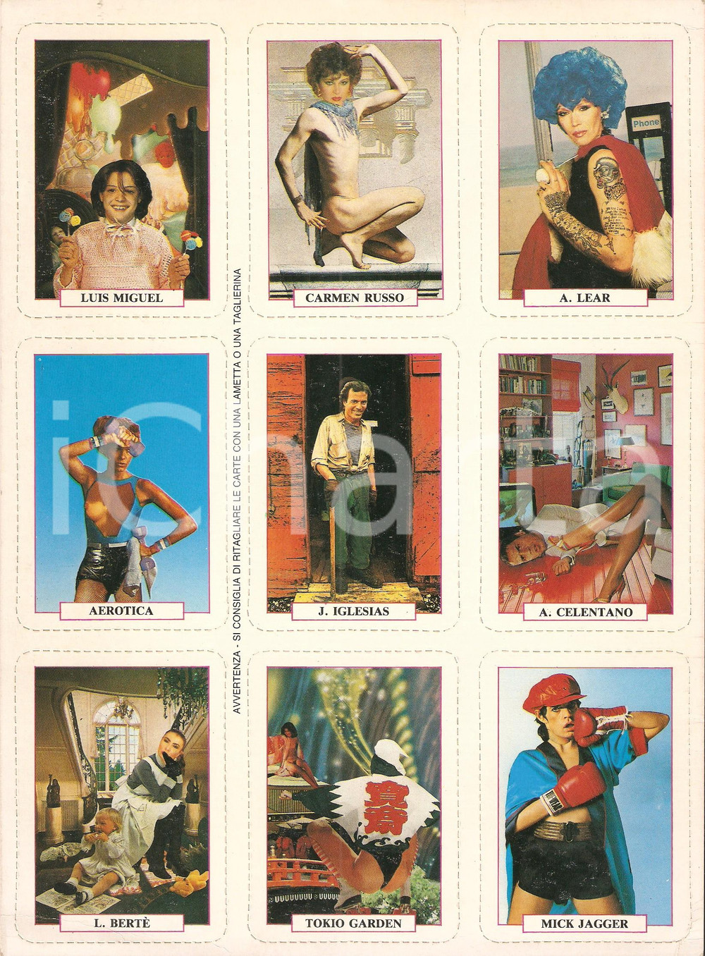 Oggetto da collezione cartaceo 1985 PLAYMEN Lotto 9 carte da gioco GOLIARDICHE EROTICHE Ill. Andrea PISTACCHI 1