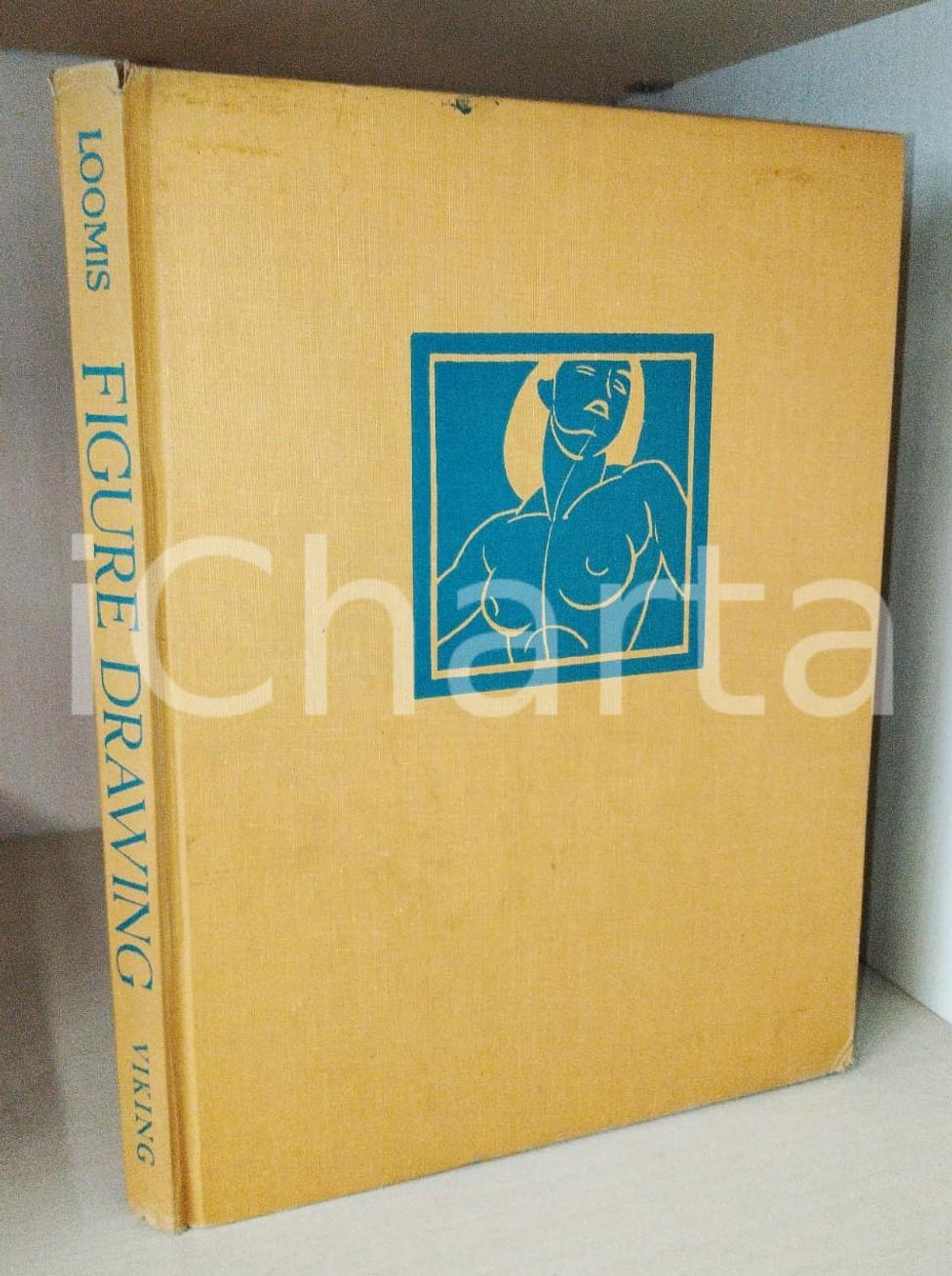1958 Andrew LOOMIS Figure drawing for all it's worth VIKING PRESS Pubblicazione con copertina rigida telata. MANCANZA DELLA SOVRACCOPERTAEDITORE: Viking Press - New York PAGINE: 204CONDIZIONI:POOR/danneggiato Piccoli strappi, segni d'usura, ammaccature e macchie in copertinaFORMATO: 23x31 cm originale e autentica 1